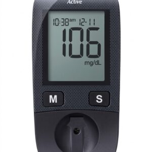 Accu-Chek Active Glucometer Kit with monitor, 10 test strips, and lancing device for home blood glucose testing in Pakistan