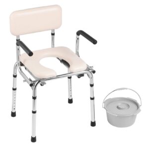 heavy duty foldable commode chair