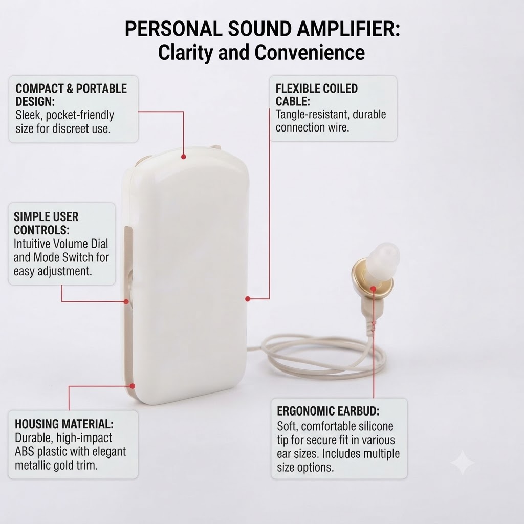 Body Worn Hearing Aid for Severe Hearing Loss Pakistan