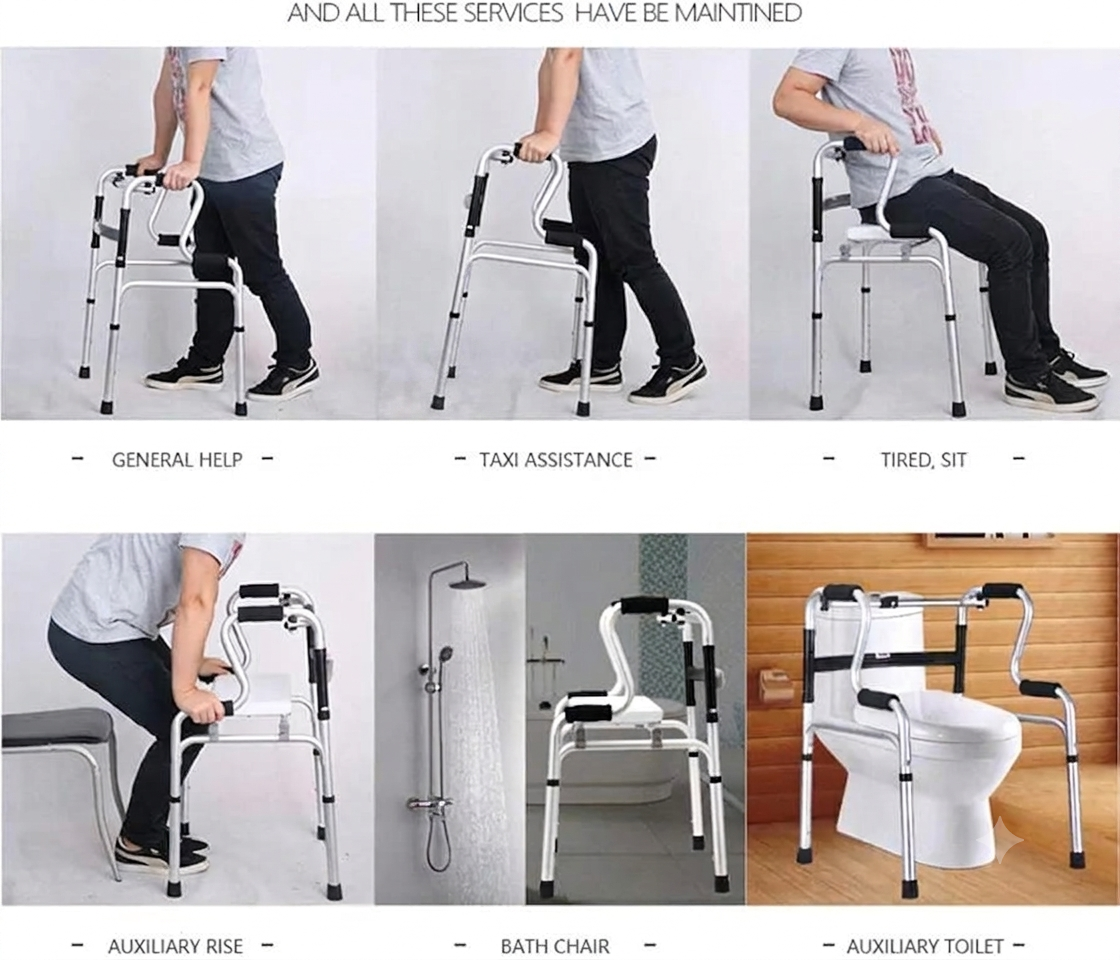 Double Handle Walking Frame Dual Level Grip Pakistan