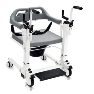 Manual Patient Transfer Chair with 180° Split Seat