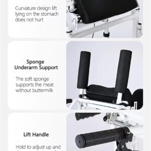 Swing-away padded armrests on patient transfer chair