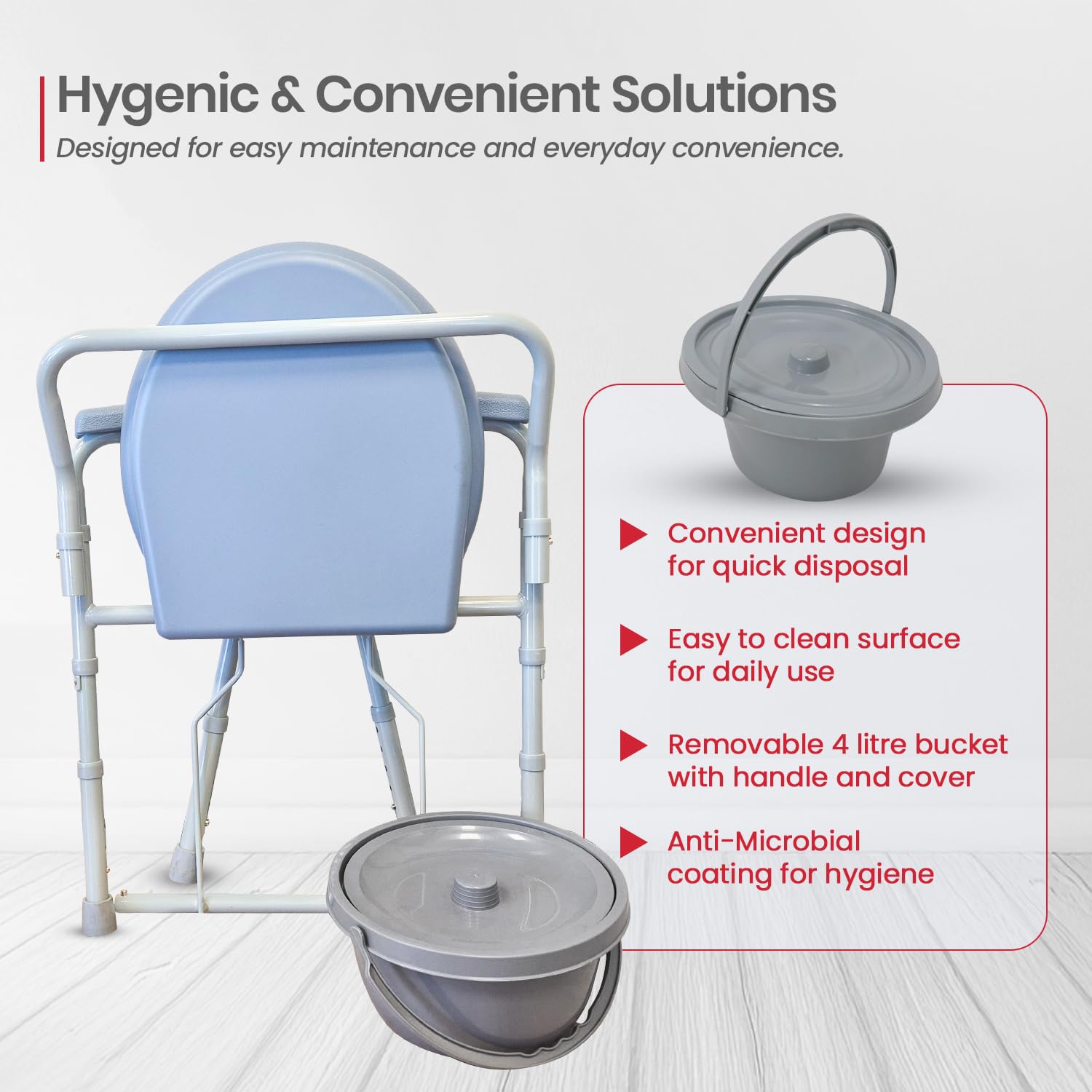 Commode Chair for Elderly Pakistan Bedside