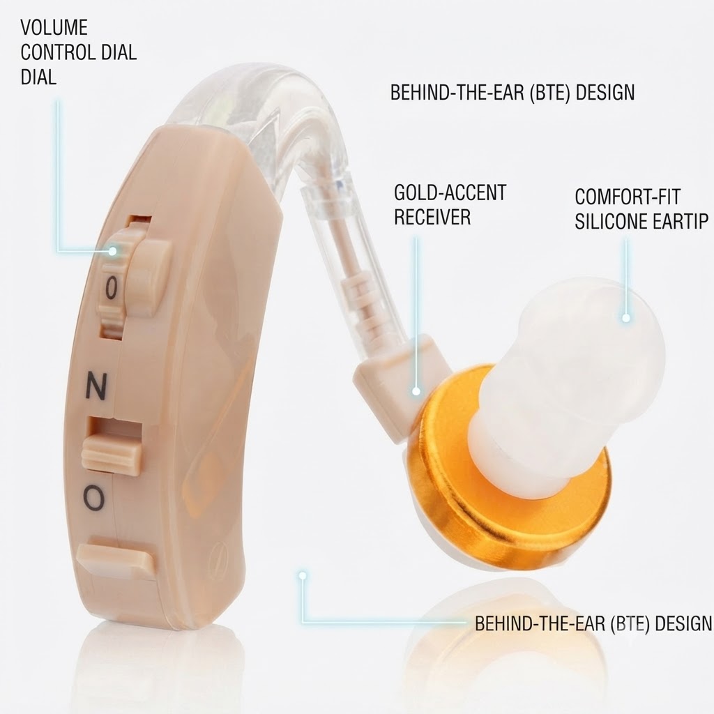 Axon V-163 Hearing Aid Adjustable Volume Dial Pakistan