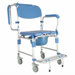 4-in-1 commode wheelchair rolling shower commode chair Pakistan