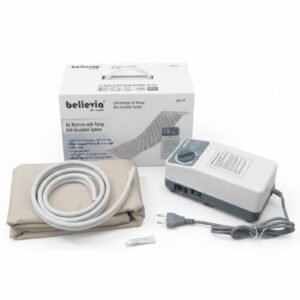 Believia AM-03 Anti-Decubitus Air Mattress System kit with pump, hose, and repair patch